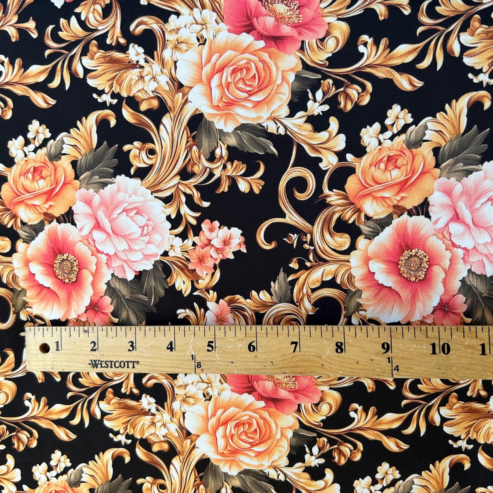 Elegant Botanical Bloom Fabric – Luxurious Intricate Floral Pattern Textile by the Yard - Image 2