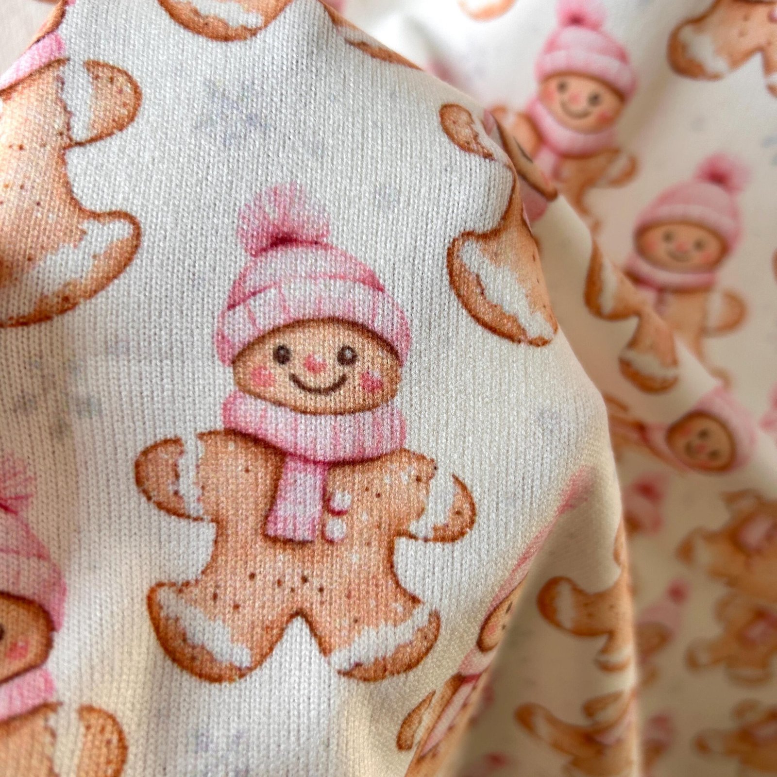 Festive Christmas Gingerbread & Holiday Ornament Fabric Collection by the Yard